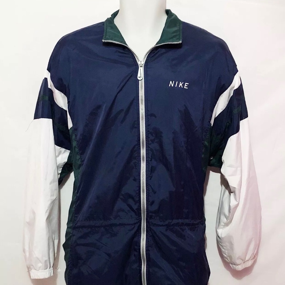 Nike Mens Multi Color Full Zip Track Jacket Size L